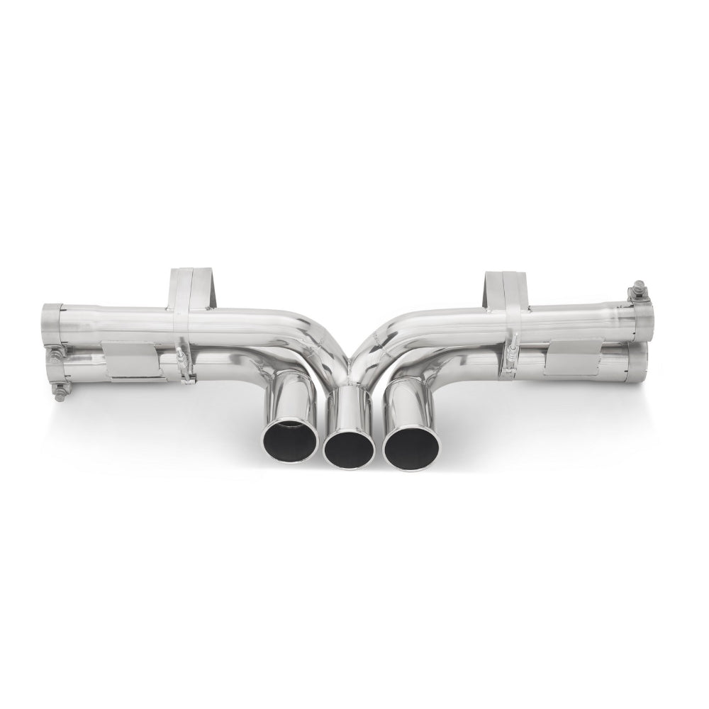 Tubi PORSCHE 997 GT3 THREE TIPS STRAIGHT PIPES EXHAUST Tubi Style