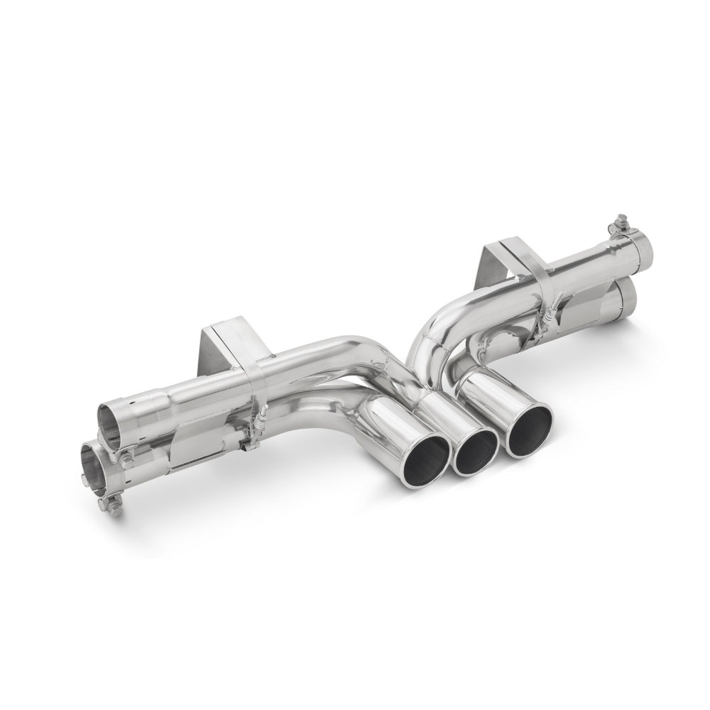 Tubi PORSCHE 997 GT3 THREE TIPS STRAIGHT PIPES EXHAUST Tubi Style