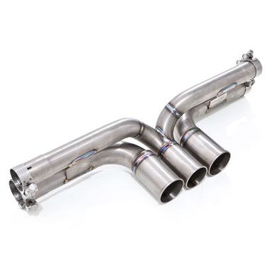 Tubi PORSCHE 997 GT3 THREE TIPS TITANIUM STRAIGHT PIPES EXHAUST Tubi Style