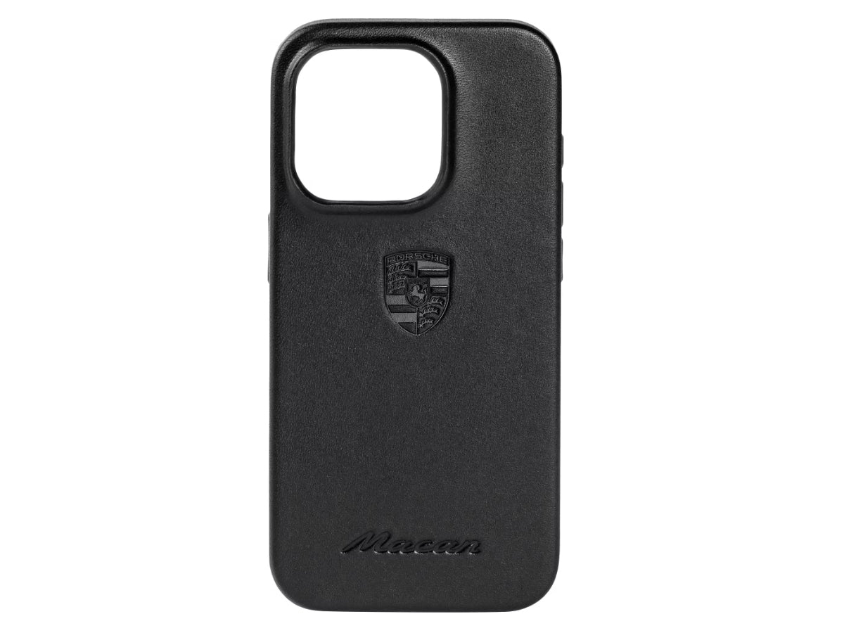 Porsche iPhone 15 Pro Macan snap-on case - WAP0300040RMAC Porsche