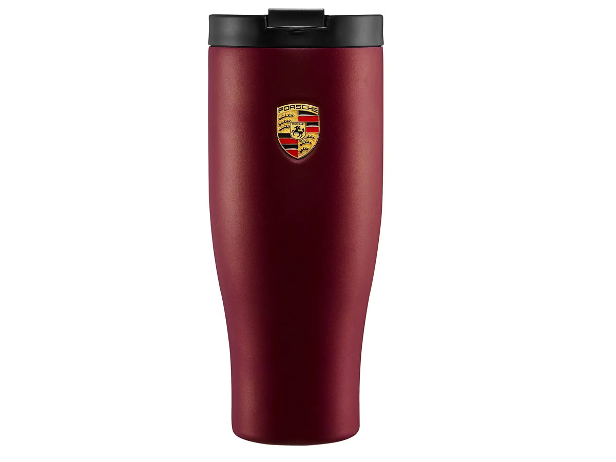 Porsche XL thermos cup, 900ml - in Cherry Porsche