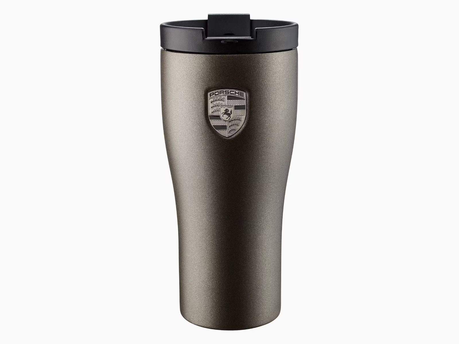 Thermal Travel Cup - Silver / Monochrome Crest - WAP0504020RTHB Porsche