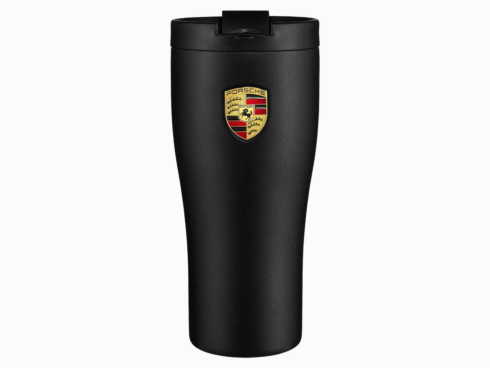 Thermal Travel Mug - Matt Black / Porsche Crest - WAP0506250RTHB Porsche