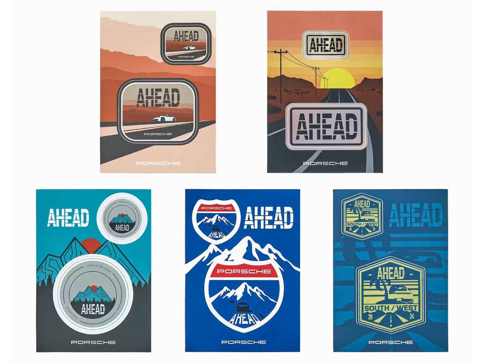 AHEAD No. 2 Sticker Collection - Limited Edition Porsche