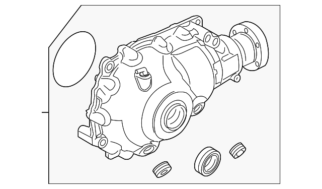 Land Rover Axle - front
 lr010798