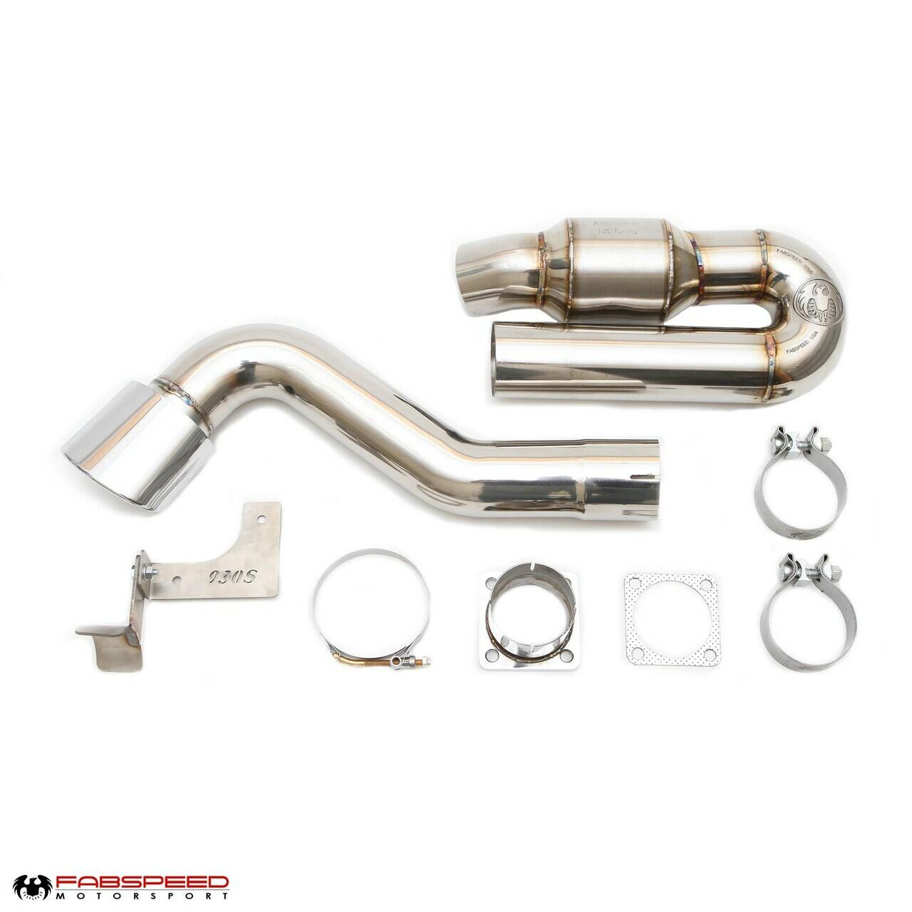 Fabspeed 911 Turbo 930 Sport Muffler Bypass Exhaust System with Catalyst (1976-1989) Fabspeed Motorsport