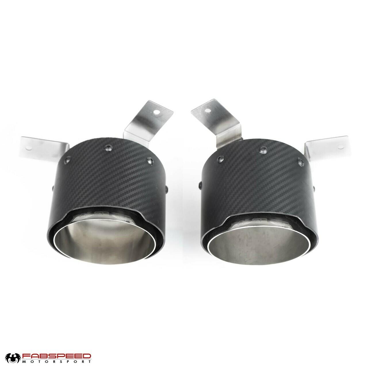 Fabspeed Ferrari F8 Tributo Carbon Fiber Exhaust Tips (2020+) Fabspeed Motorsport