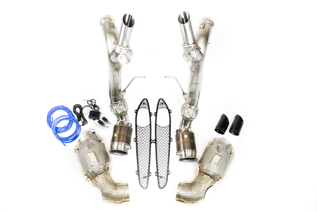Fabspeed McLaren 570S / 540C "600LT Style" Valvetronic Sport Catalytic Converter Exhaust System Fabspeed Motorsport
