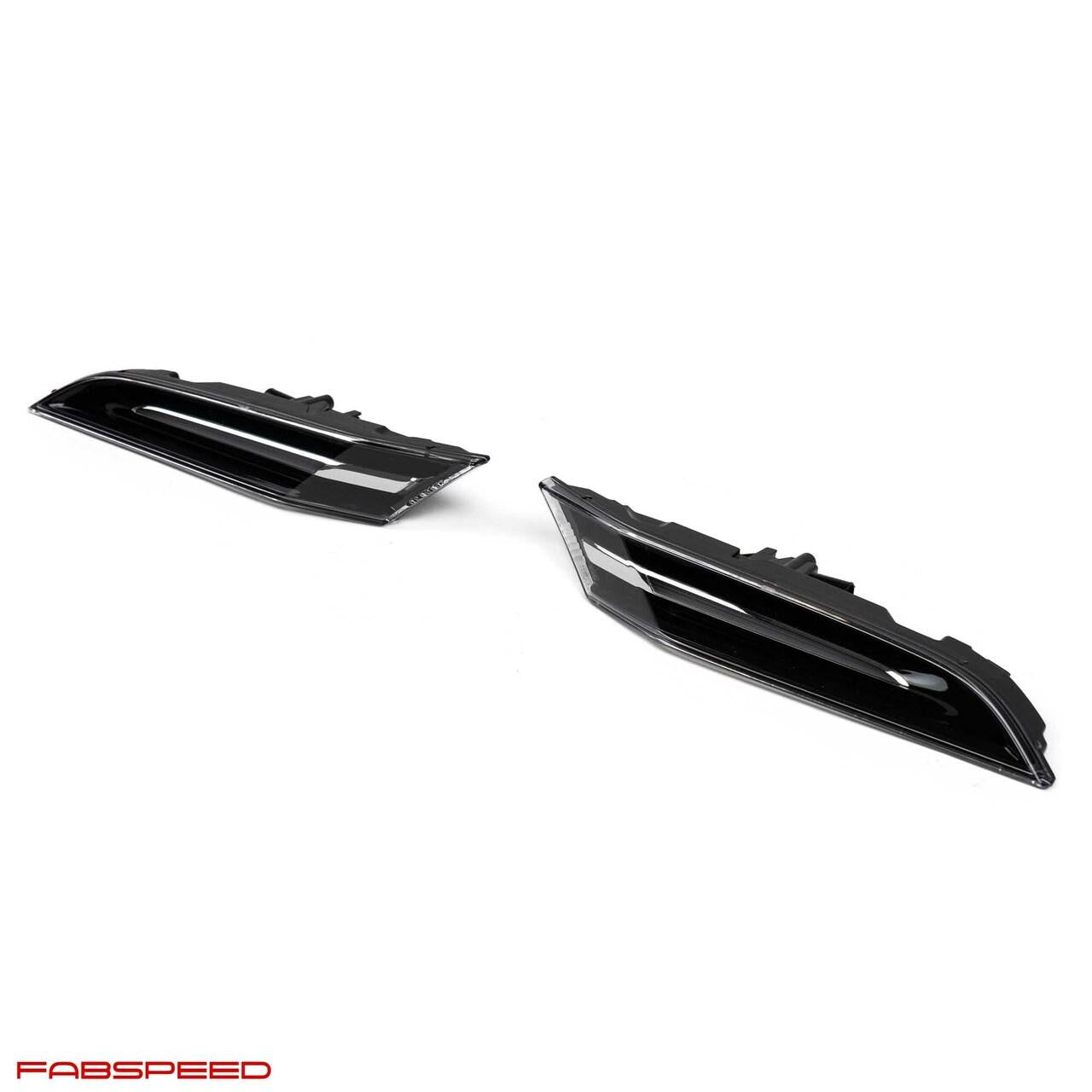 Porsche 718 / 981/ 991 OEM Clear Side Marker Lights Fabspeed Carbon