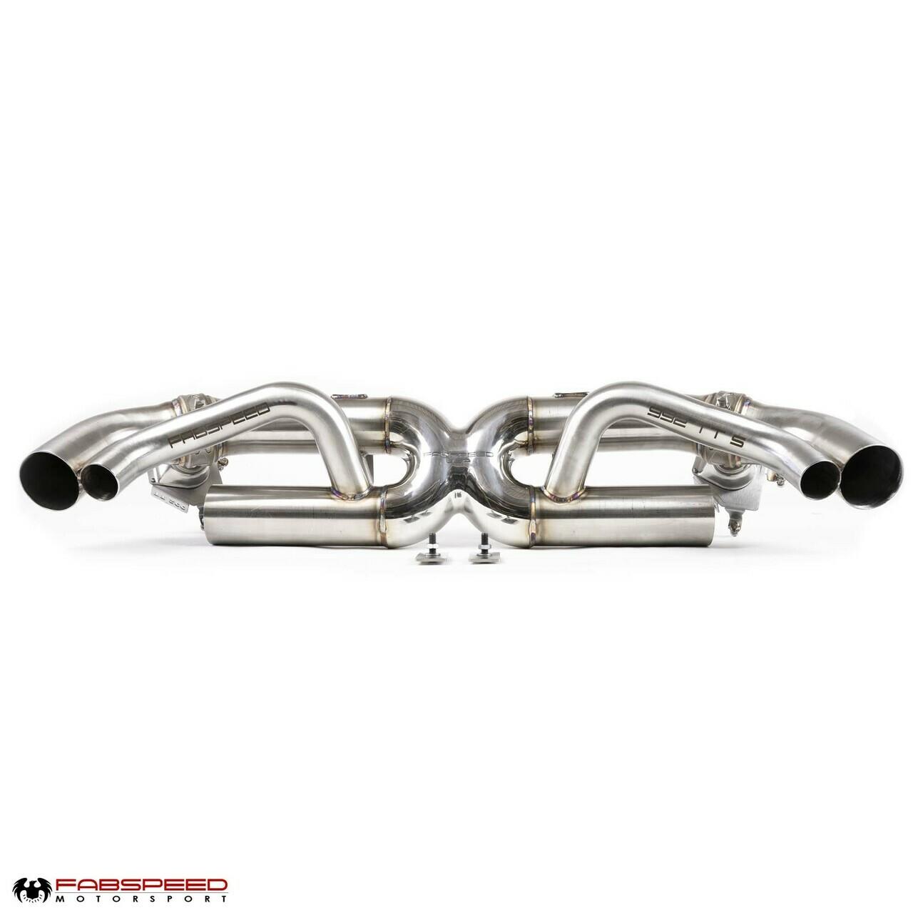 Fabspeed Porsche 992 Twin Turbo / Twin Turbo S Cat-Back Valvetronic Maxflo Exhaust System (2021+) Fabspeed Motorsport