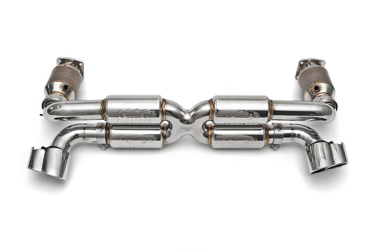 Fabspeed Porsche 996 GT2 70mm Supersport X- Pipe Exhaust System (2001-2005) Fabspeed Motorsport