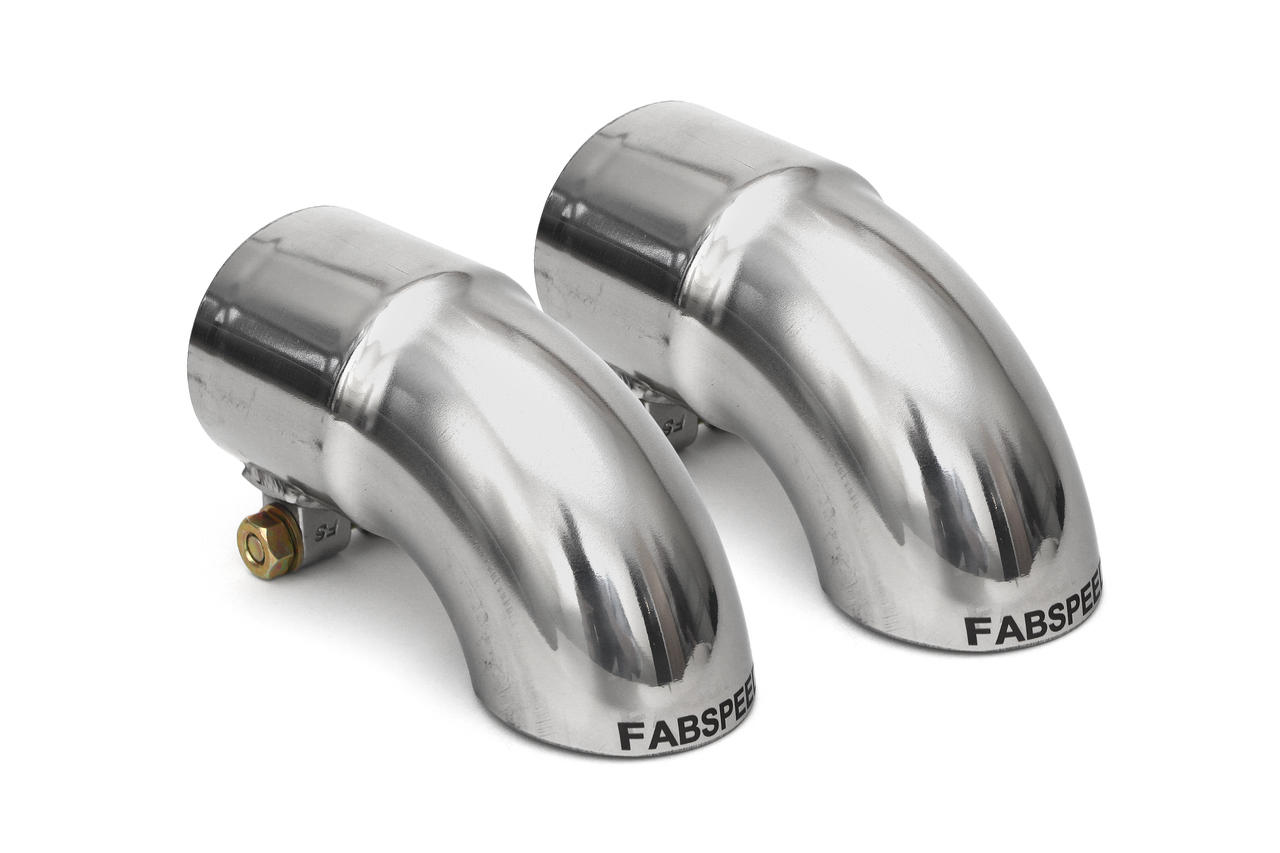 Fabspeed Porsche Competition Slip-On Turndown Tips (2.50"/63.5mm ID) - Fabspeed Exhausts Only Fabspeed Motorsport