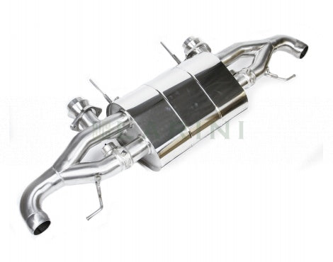 ASTON MARTIN V12 VANTAGE - LARINI 'ST2' EXHAUST REAR ASSEMBLY + ACTIVALVE Larini