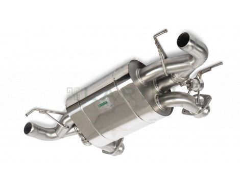 ASTON MARTIN VIRAGE - LARINI 'ST2' EXHAUST REAR ASSEMBLY + ACTIVALVE Larini