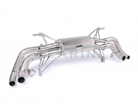 AUDI R8 V8 - LARINI 'GT2' EXHAUST ASSEMBLY + ACTIVALVE (INCO) Larini