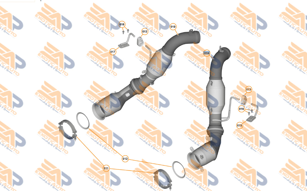 MCLAREN GASKET LINK PIPE (2X) McLaren