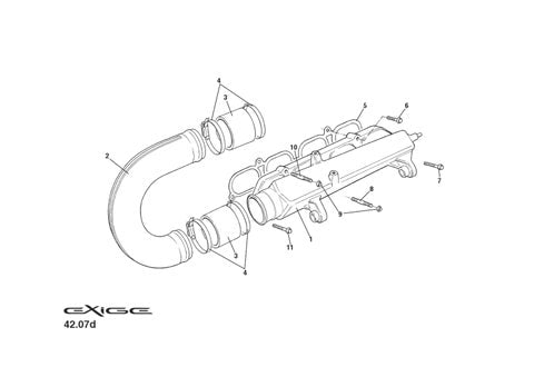 Lotus 't' piece-vacuum(+restrictor) (B120E0099F)